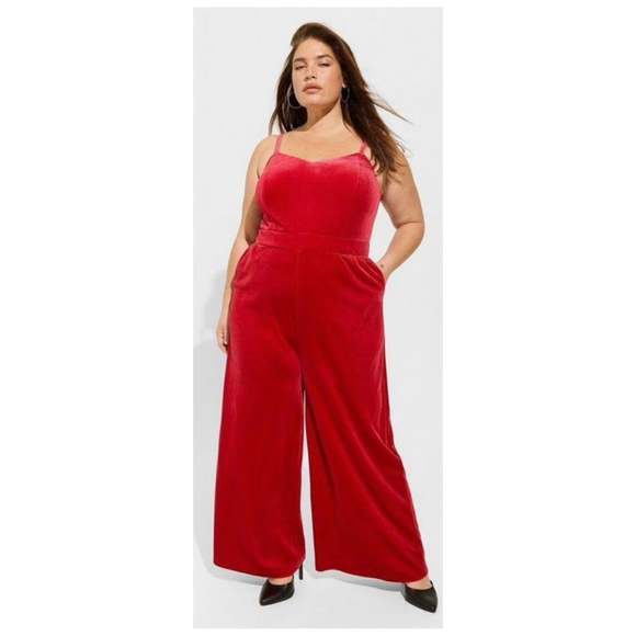 Torrid Velvet jumpsuit‎ NWT - Picture 1 of 7